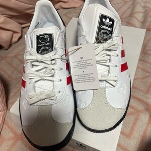 Adidas x Hello Kitty White and Red Sneakers